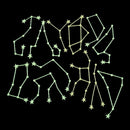 Cool Zodiac Glow In The Dark Stars Stickers Kid's Bedroom Room Wall Decor&S