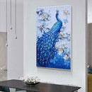 Peacock Shaped DIY 5D Diamond Embroidery Painting Kit for Beginner Art Home