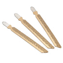 3Pcs 4 inch Vacuum Brazed Diamond Jig Saw Blade 46 Grit Cutting Granite Cer