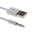 3.5mm Male to USB-A 2.0 Plug Jack Audio AUX Cable Cord Adapter Converter