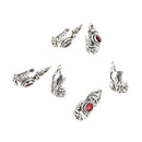 6Pcs Bead End Cap Stopper Fit 8mm Cord Leather Craft Necklace Charms