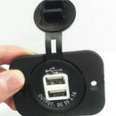 3.1A Dual USB Port Charger Socket Outlet 12V LED Waterproof for Motorcyc YYF