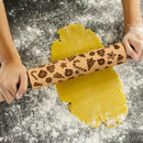 Christmas Embossing Rolling Pin Baking Cookies Dough Cake Engraved Roller
