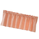 3Pcs Pink Rod Pocket Short Tier Curtains Panels Half Drapes for Bathroom