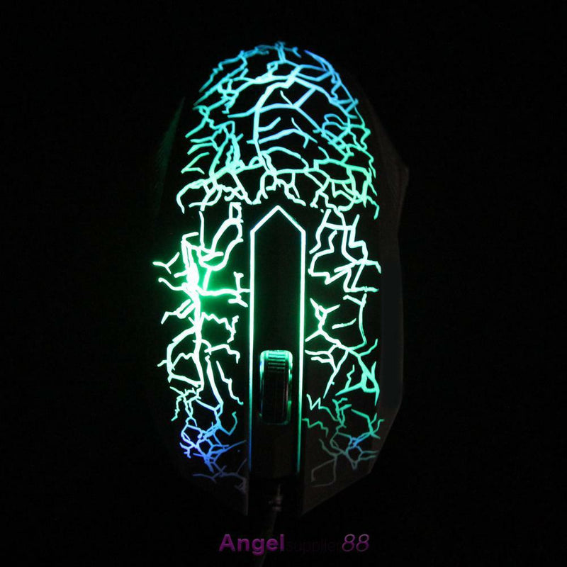 USB Mouse 3 Buttons Optical Gaming Game Mouse 7 Colors LED for PC Laptop