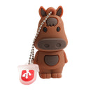 Cute and Novelty Horse Shape Pen Drive USB 2.0 Flash Drive U Disk Thumb Drive