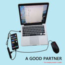 USB 2.0 Male to Female HUB Splitter 480Mbps 3 USB 2.0 Adapter with Type-C Cable