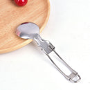 Portable Stainless Steel Camping Folding Tableware Spoon Outdoor Flatware BX