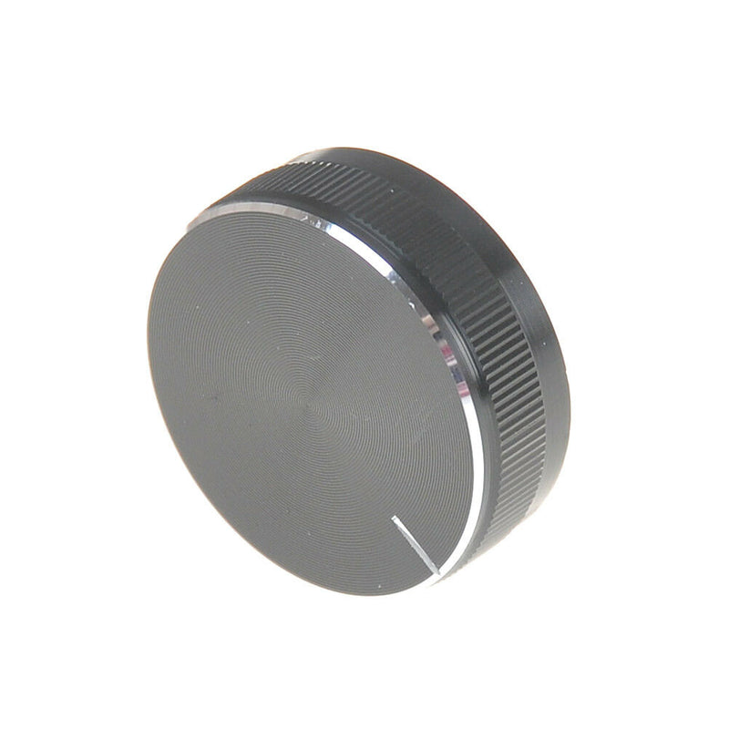 1PC Black Aluminum Volume Control Knob Amplifier Wheel 30*10mm S &h