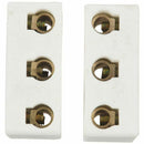 2 Pcs 250V 30A 3W8H High Temperature Ceramic Connector Block White