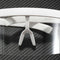 Oversized Frame Shield Visor Flat Top Sunglasses  White Frame