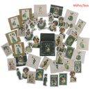 46Pcs Cute Cartoon Style Decorative Stickers Adhesive Stickers Decoration Di BX
