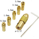 7pcs/Set New Set Small Drill Electric Micro Bit Twist Mini Collet Chuck Tool