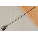 Long Handle Spoon Stainless Steel Mixing Ice Milkshake Spoon  black