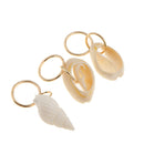 50pcs Hair  Braid Rings Shell Feather Cross Hair Loops Clips Accessories