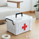 Plastic Multi-layer Medicine Chest Emergency Kit First Aid Drug Storage Box