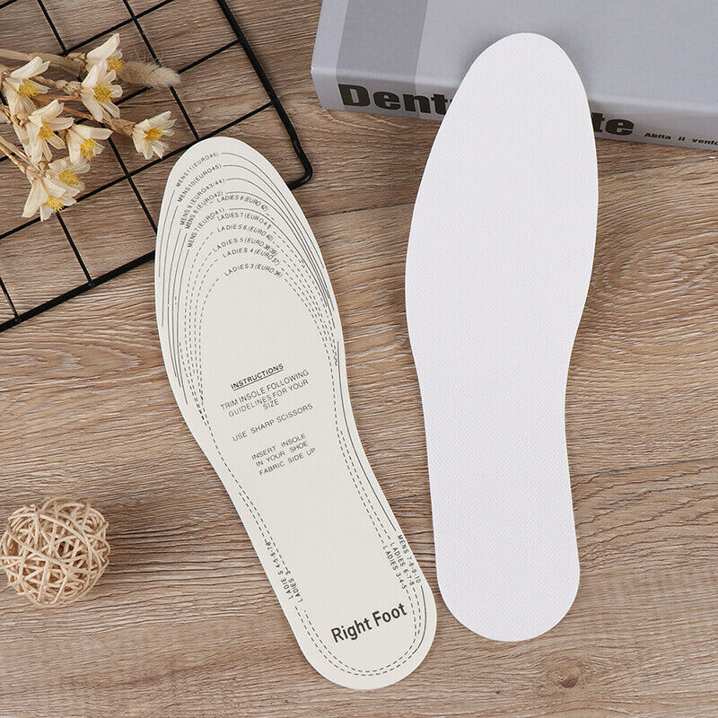 1 Pair Latex Insole Men Women Sweat-absorbent Breathable Non-woven Inso OZ