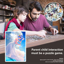 1000pcs Girl in Cloud Jigsaw DIY Paper Puzzle Assembling Educational Toys