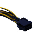 Video card 6pin to Double 8pin(6pin+2pin) connector cable extention cables JR
