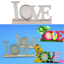 Wooden Hollow Love Photo Picture Frame Home Decor Art DIY Craft Parts JR