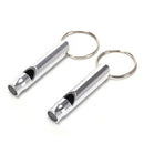 10PCS  Aluminum Alloy Whistle Keyring Keychain For Outdoor Survival Camping LJ