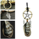 Retro Mini Star Feather Dream Catcher Car Pendant Home Wall Hanging Decor