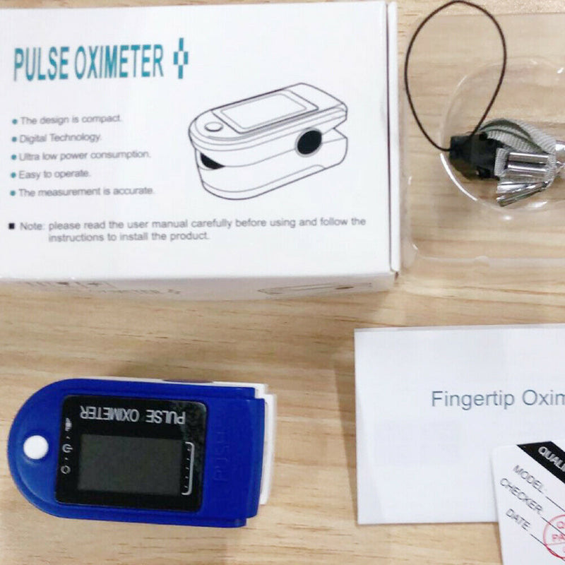 Medical Digital Fingertip Pulse Blood Oximeter Finger Oximetro Home Monitor