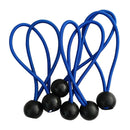 12Pack 4'' Ball Bungee Bungie Cord Heavy Duty Canopy Tarp Tie Downs Straps Blue