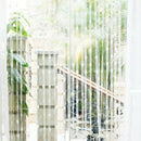 Door Curtain Heart Fringe Tassel String Curtain Window Room Divider White 2x1 M