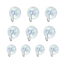 10 Windows Transparent Suction Cup Suction Cup Hook Clothes Jacket Metal Ho H1S6
