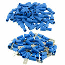 100x Blue Insulated Spade Electrical Wire Cable Connector Terminal Male/Female