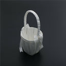 White/ Ivory Flower Girl Basket for Wedding Decoration Party Ceremony FestivalOZ