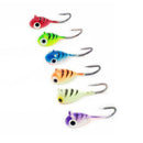 6Pcs Ice Fishing Hook Jig Banana Shaped Lead Head Hook Hard Lure Bait Jig L A8U8