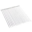 22pcs Stainless Steel Single Pointed Knitting Needle Sweater Staight Needles
