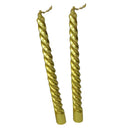 6x Twisted Spiral Taper Wax Candle for Christmas Wedding Holiday Party Decor