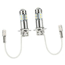 2pcs H3 50W Headlights High Power Bulb Fog Light Aluminum Fog Light White