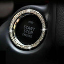 Universal Car Auto Bling Button Start Switch Diamond Ring Decorative Accessory