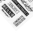 Silicone Transparent Clear Stamp Seal DIY Happy Birthday Scrapbooking Decor