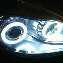 1x 70mm 12V LED COB White Angel Eyes Ring Kit Fog driving DRL light Lamp New