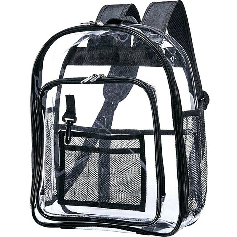 Heavy Duty Clear Backpack,Security Transparent School Backpack,See Through  P2D2