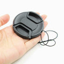 72mm center pinch snap on Front Lens Cap Cover For Canon string SH Nik L5Q6