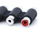 1PC 3 RCA AV audio video female to female jack coupler adapter 3RCA connector