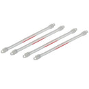4 Pieces Tennis Squash Racket Vibration Dampener Shock Absorber White