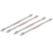 4 Pieces Tennis Squash Racket Vibration Dampener Shock Absorber White