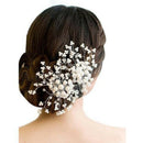 Crystal Flower Faux Rhinestone Wedding Bridal Flower Hair Clip Hairpin Part J9I2