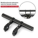 Bicycle Handlebar Extender Bike Headlight Clamp Extension Bracket (Black)
