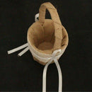 Women Wedding Flower Basket Rustic Lace Purfle Knot Bridal Basket Girl'S Fl