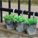 Metal Iron Flower Pot Vase Wall Hanging Balcony Garden Terrace Flower Pot H