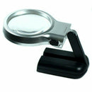 Multifunctional Folding Magnifying Glass with 2-LEDs Lights Black + White