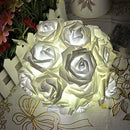 20Pcs Rose Flower Wedding Party Christmas Decoration String LED Lights WhiteC3Y3